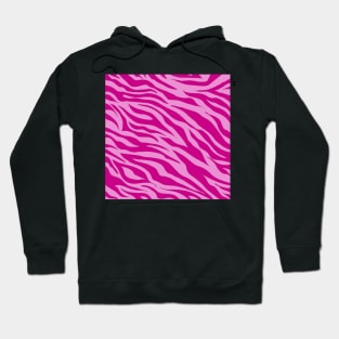 Tiger Print Two Toned Pink Hoodie